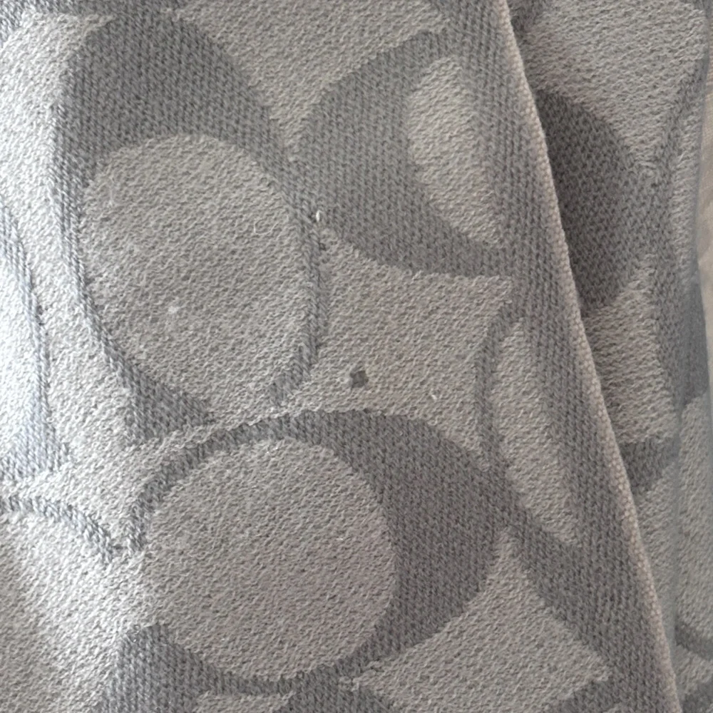 Coach Grey/Silver Patterned Scarf - Picture 6 of 7